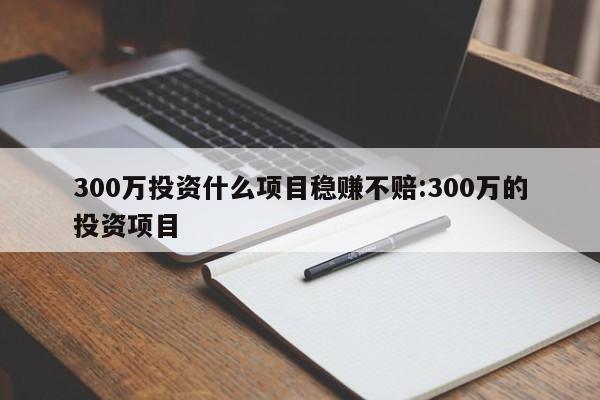 300万投资什么项目稳赚不赔:300万的投资项目